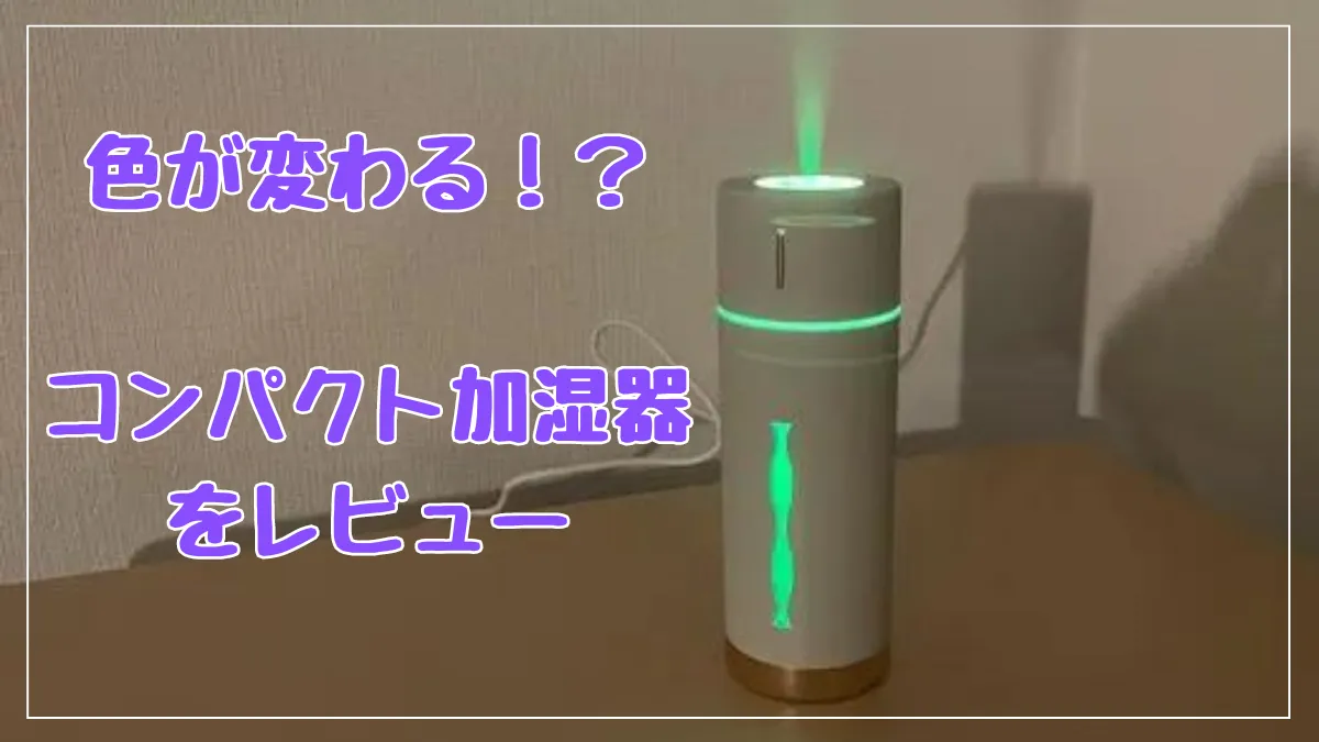 【コンパクト加湿器】1週間使ったMINI HUMIDIFIREルビンプラス3をレビューします！